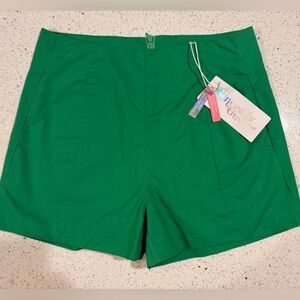 NWT - Sincerely Ours Beth High-Waisted Shorts – Kelly Green – Size Small